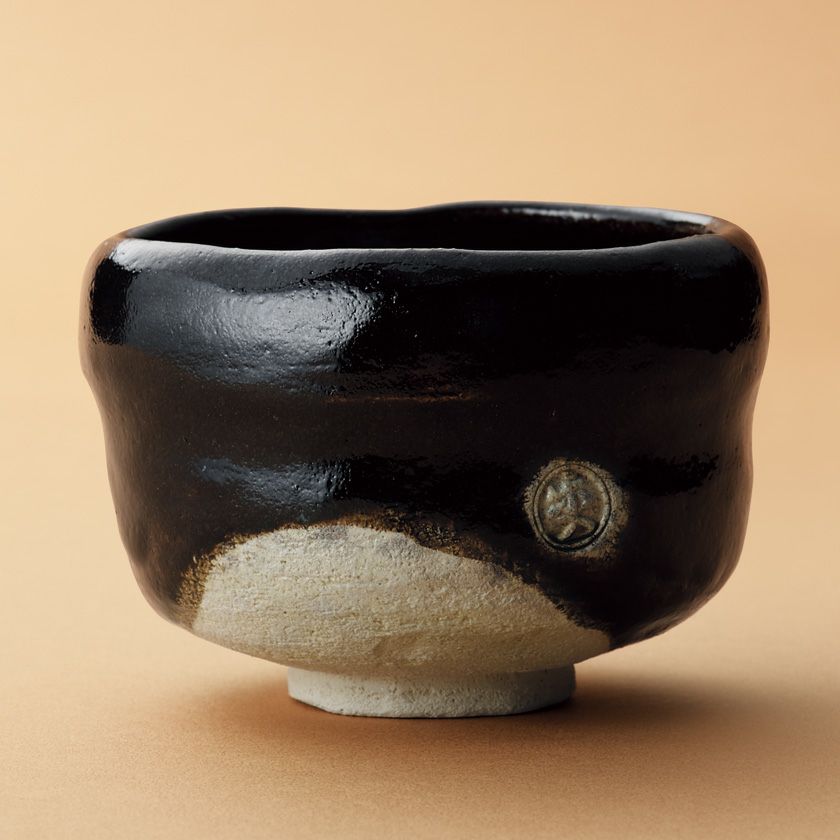 茶道具 楽茶碗（らくちゃわん） 茶碗 黒楽 慶入 入舟写 吉村 楽入