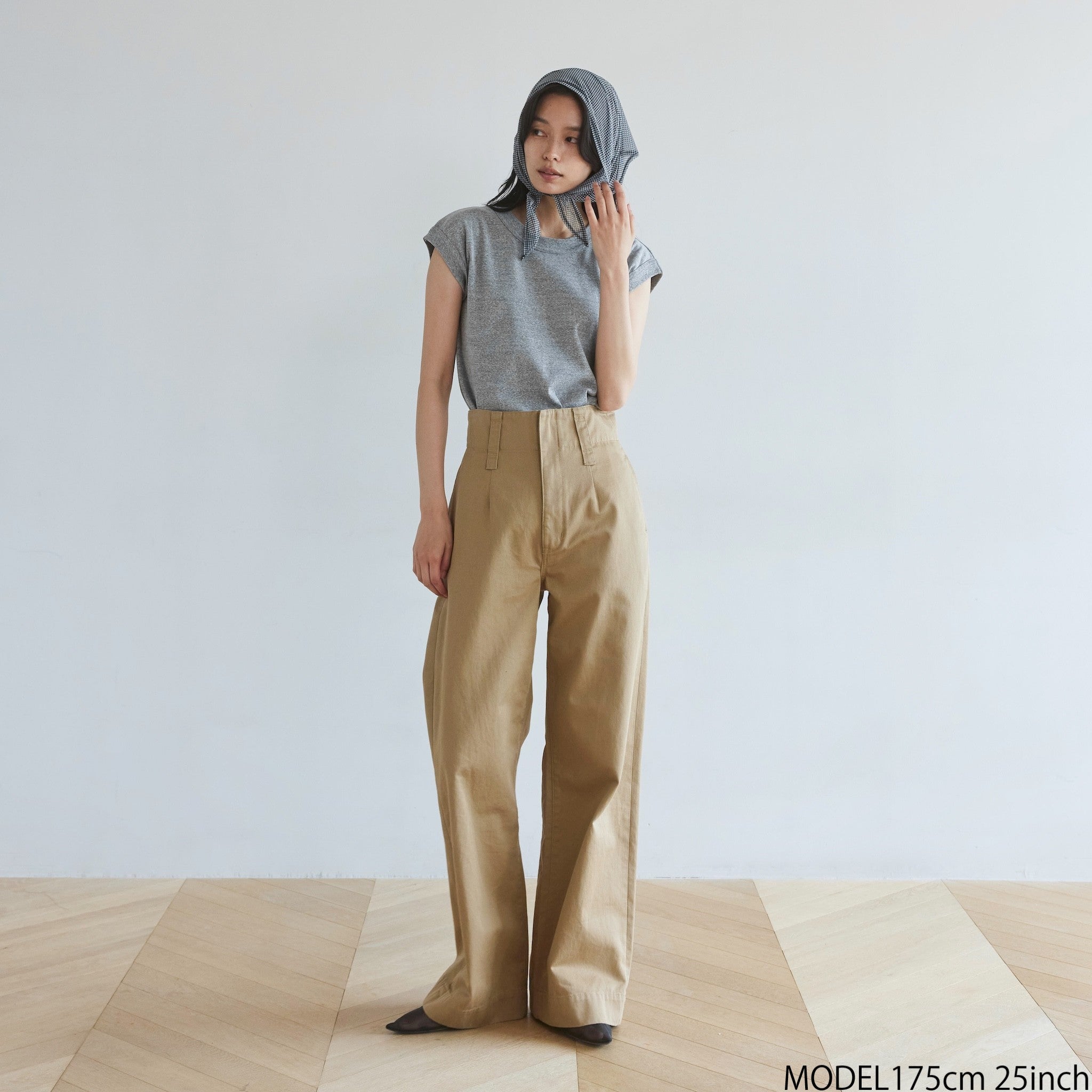 ハイウエストLOOSEチノトラウザー