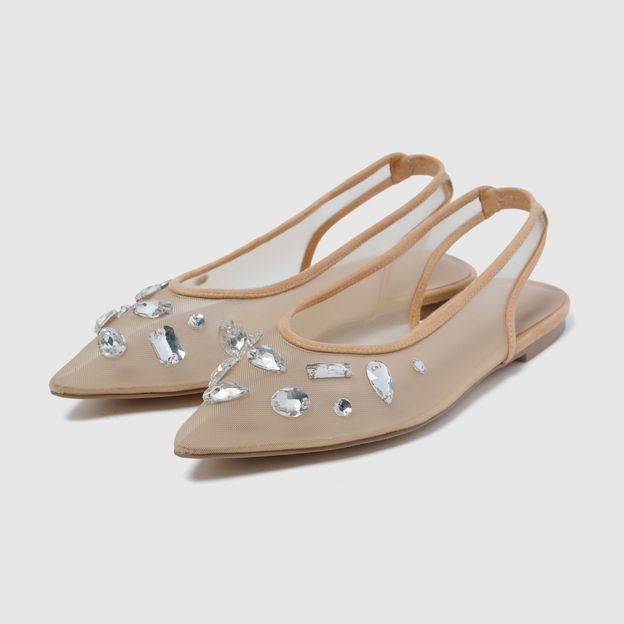 searoomlynn TULLEバックストラップミュール S 新品 ベージュ