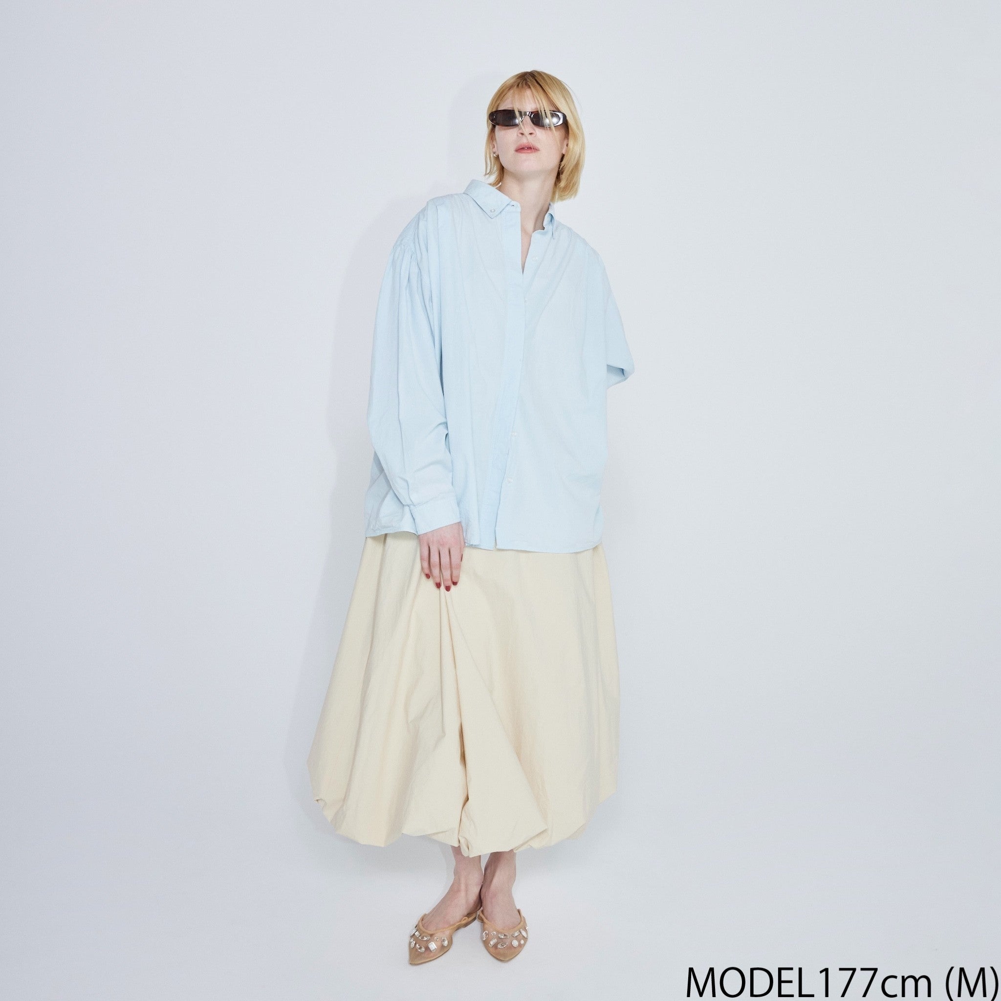 Cotton Washボタンダウンタックシャツ