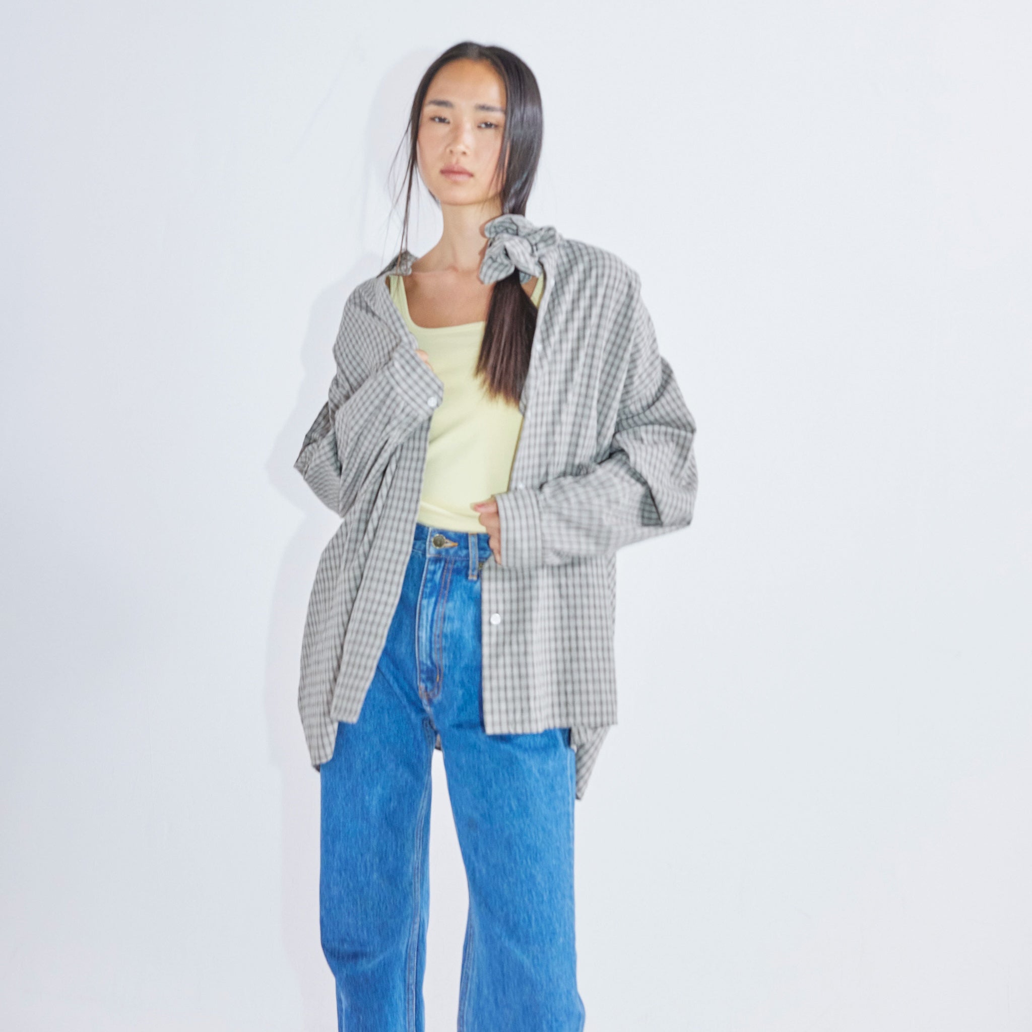 Cotton Washボタンダウンタックシャツ