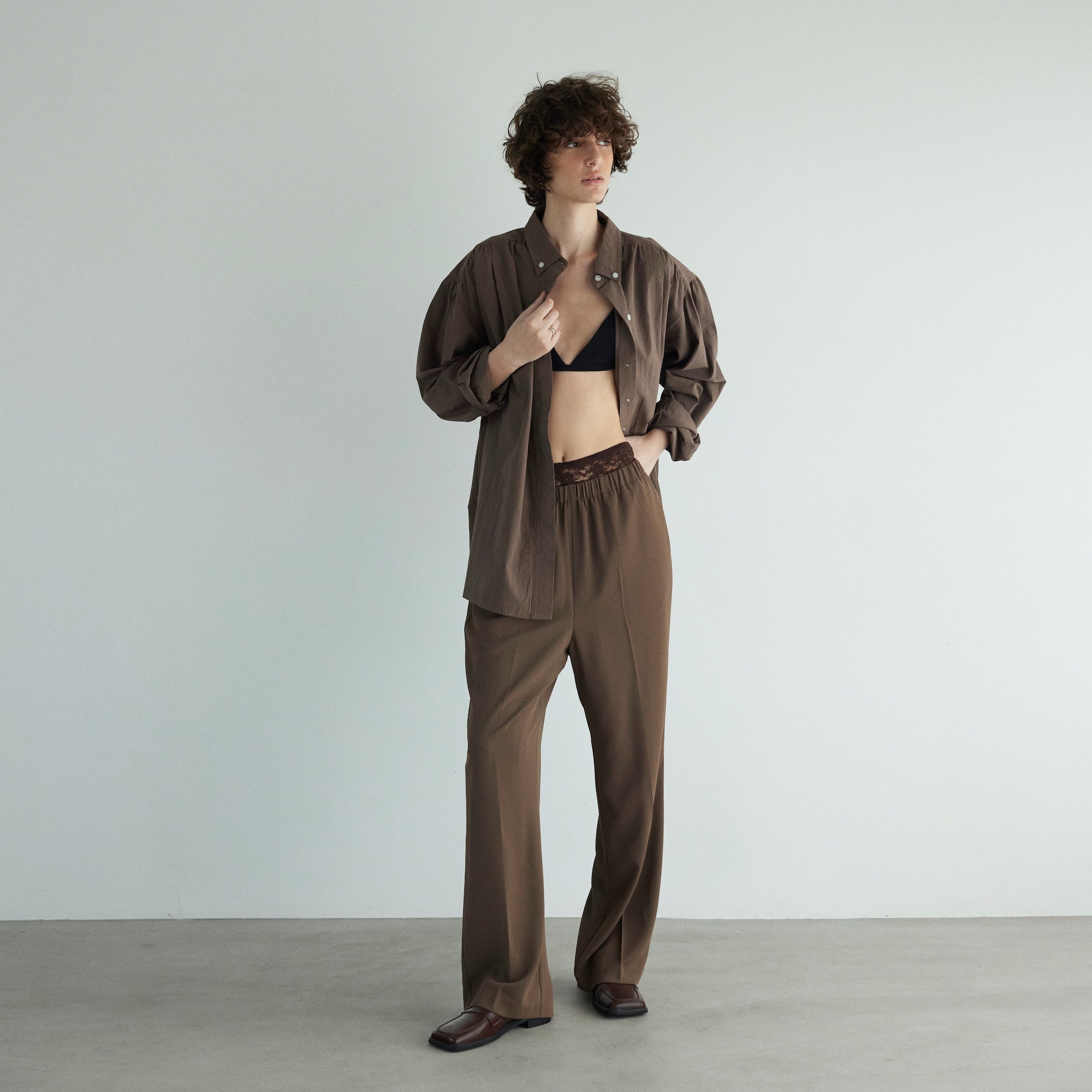 Cotton Washボタンダウンタックシャツ