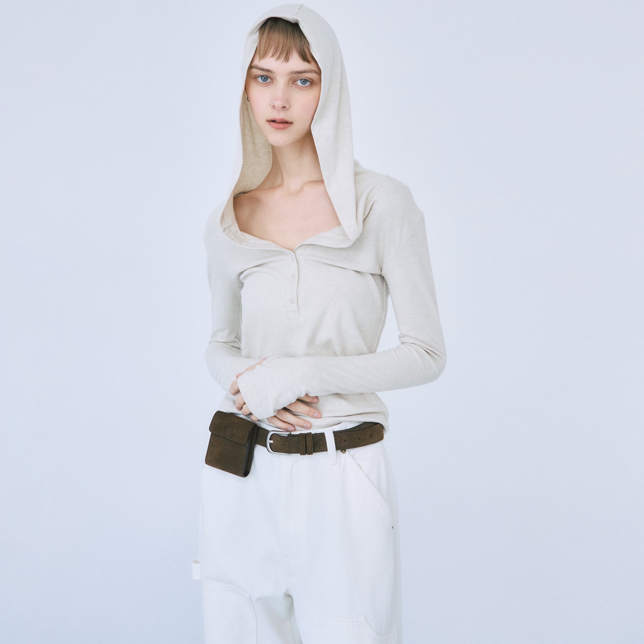 Hoodie Slimカットトップス