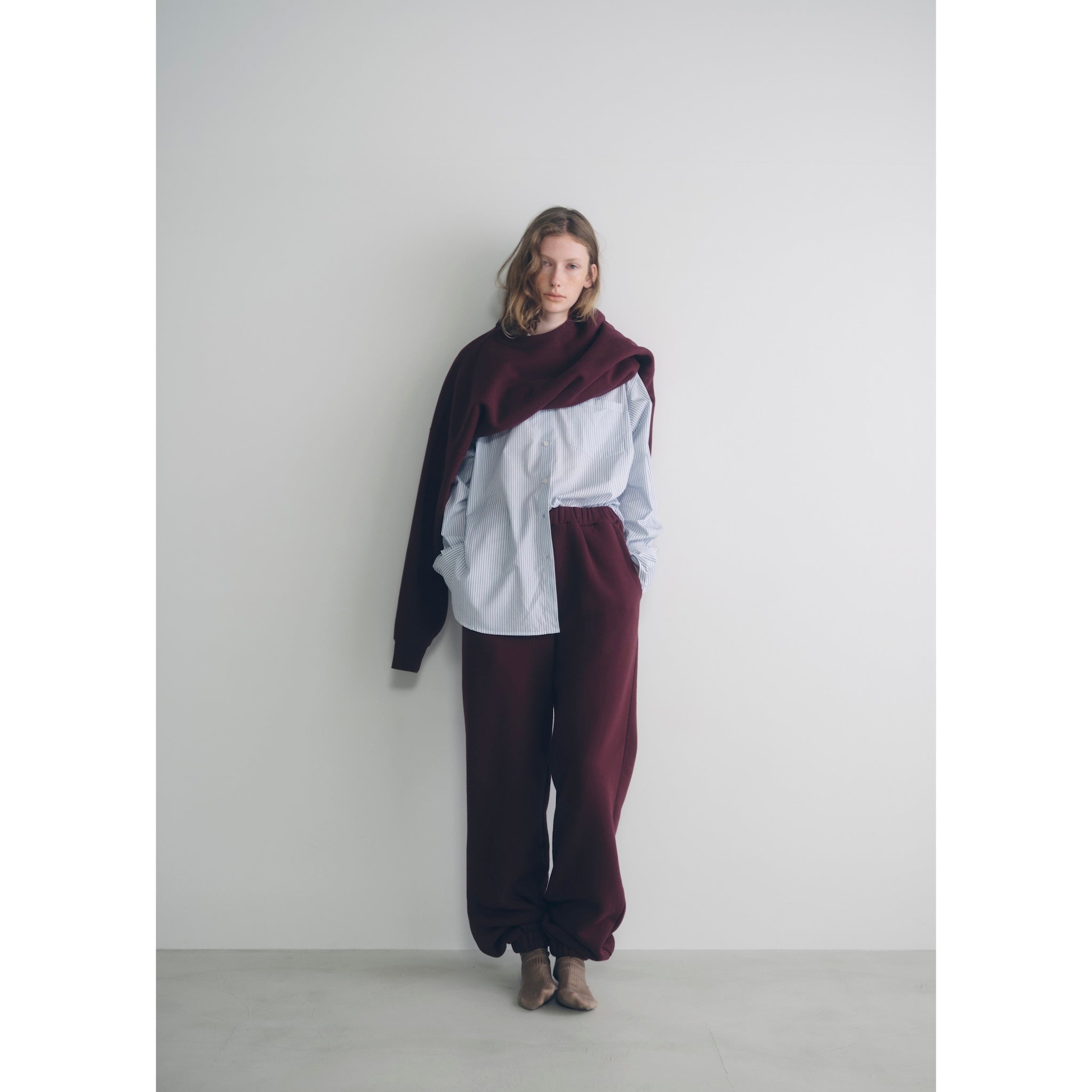 Volume Sweat ウエストギャザーパンツ