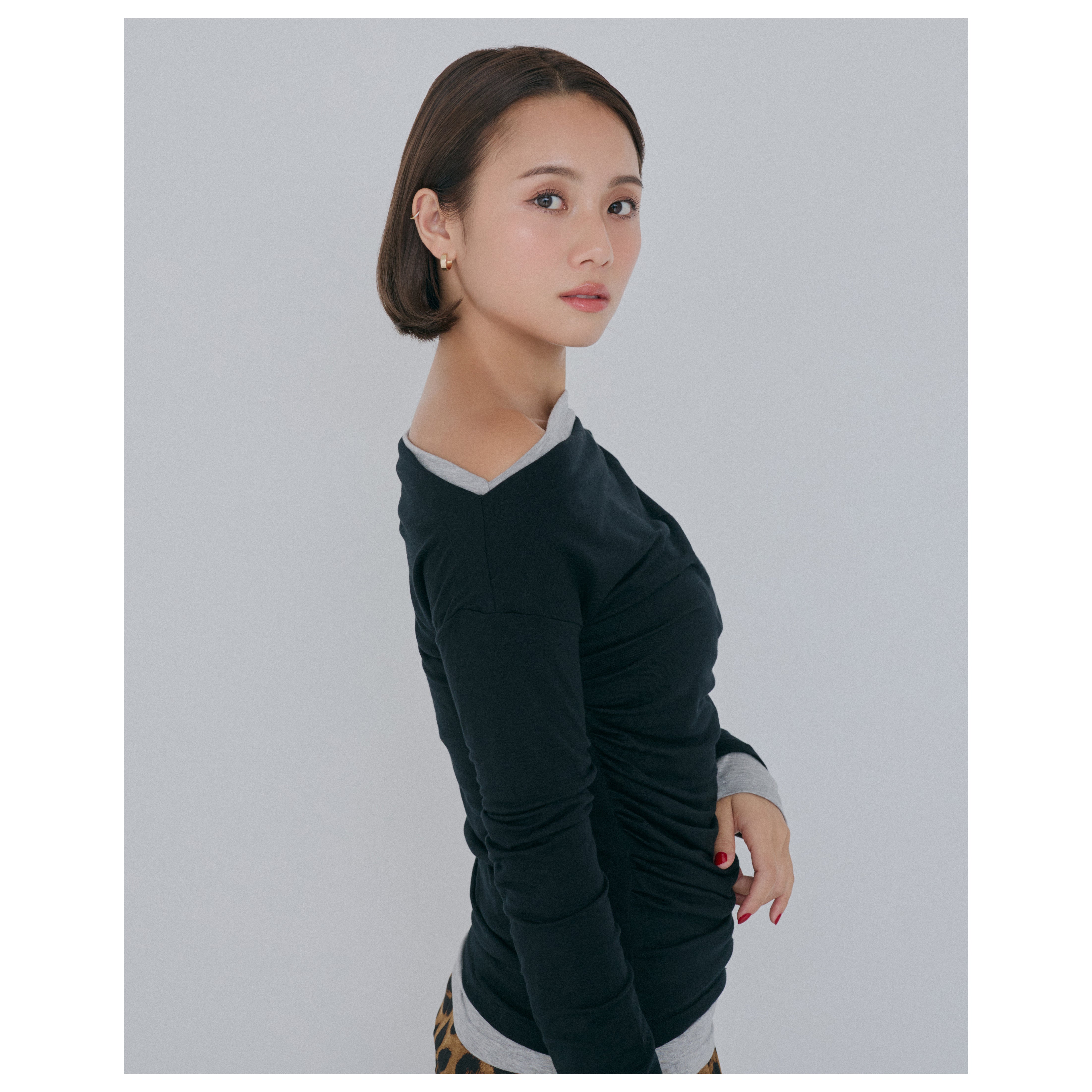 collab 2pieceレイヤードトップス