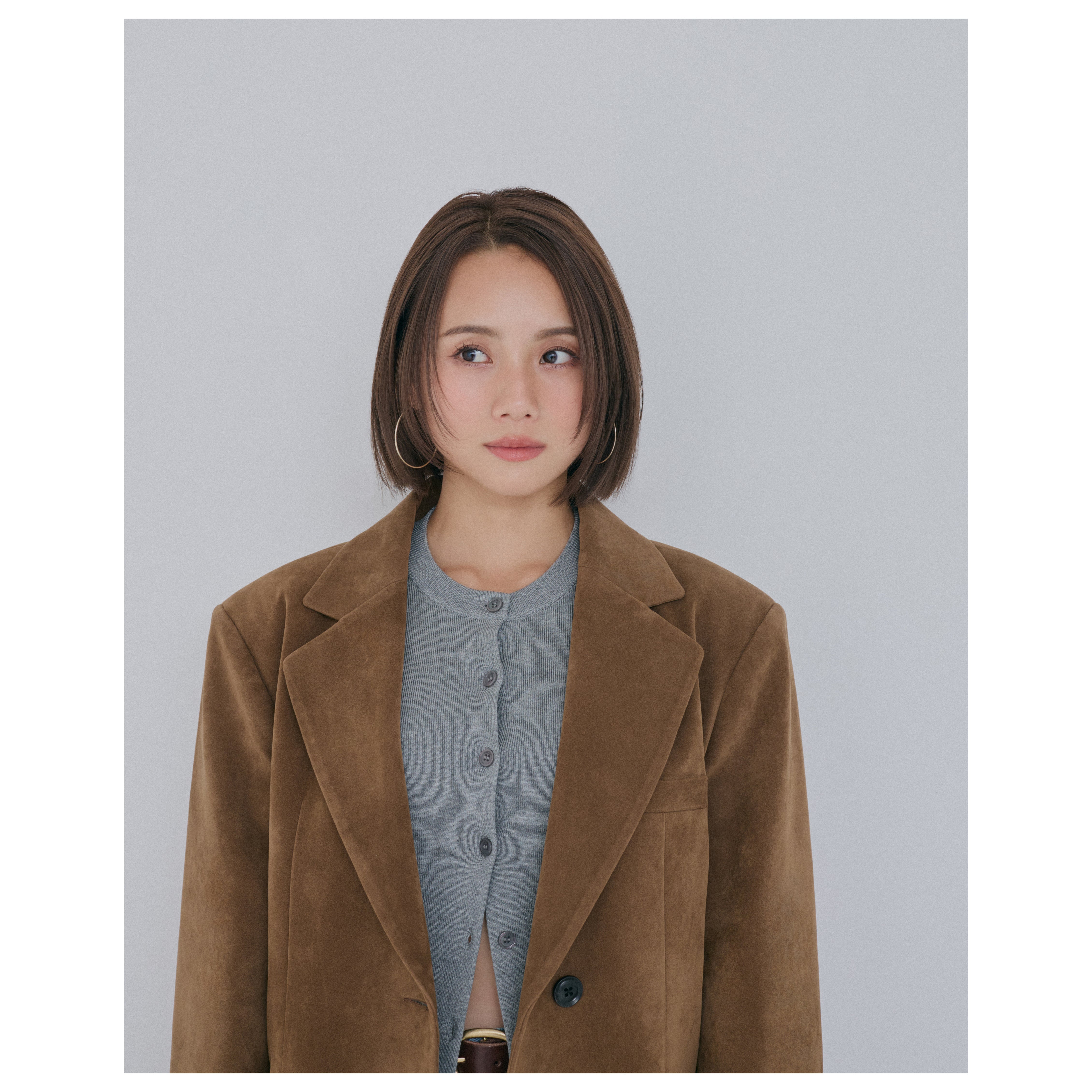 collab スエードライクオーバージャケット