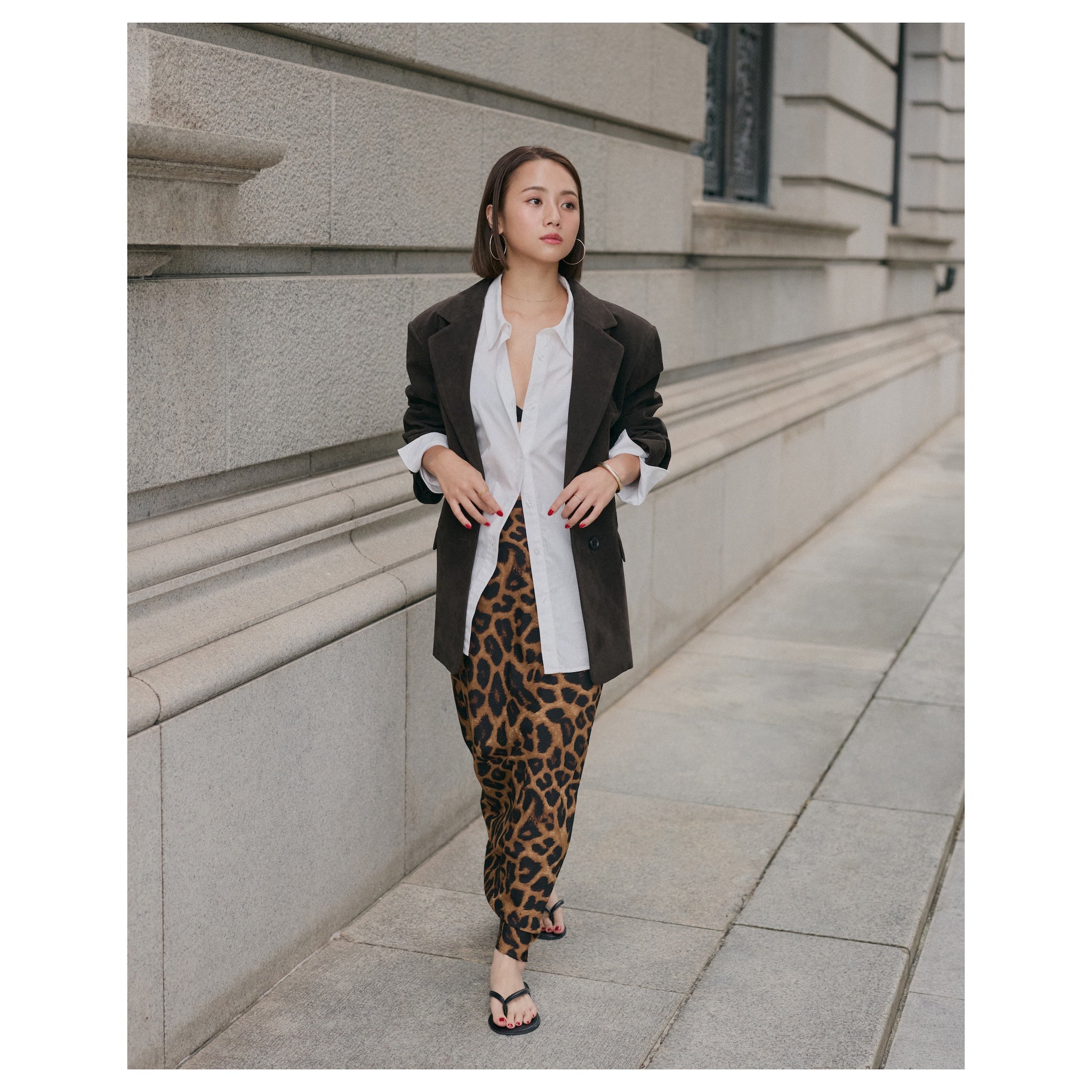 collab スエードライクオーバージャケット