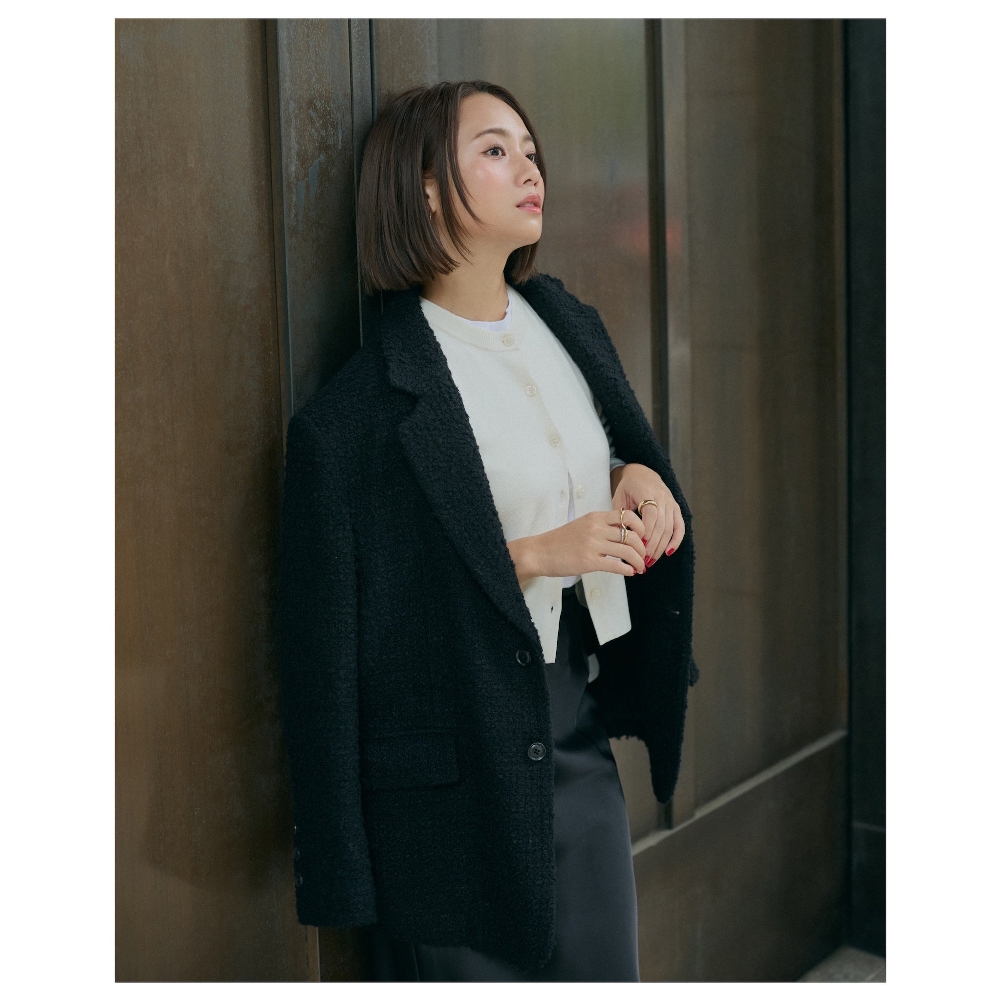 collab ツイードオーバージャケット