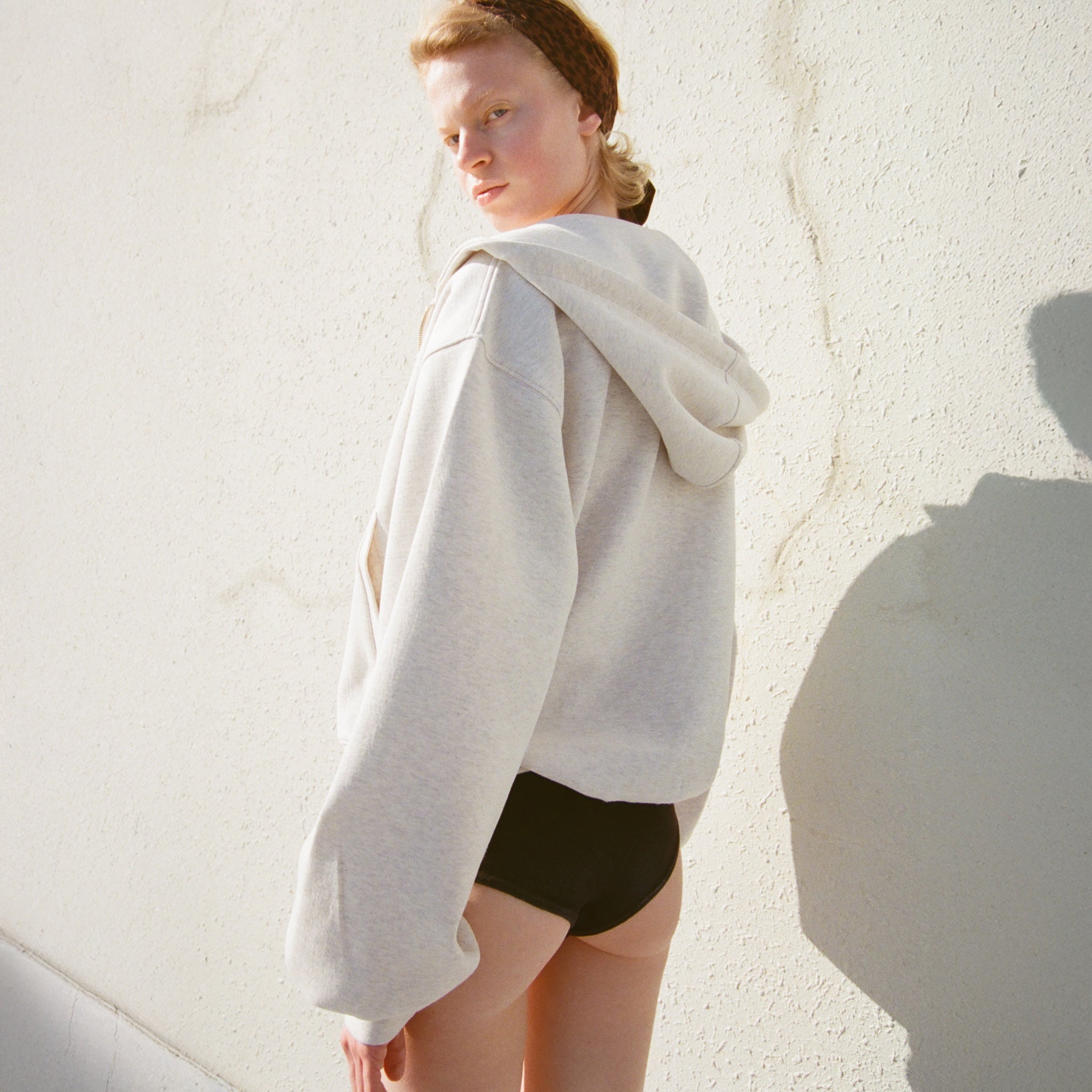 Softポンチレイヤードパーカー