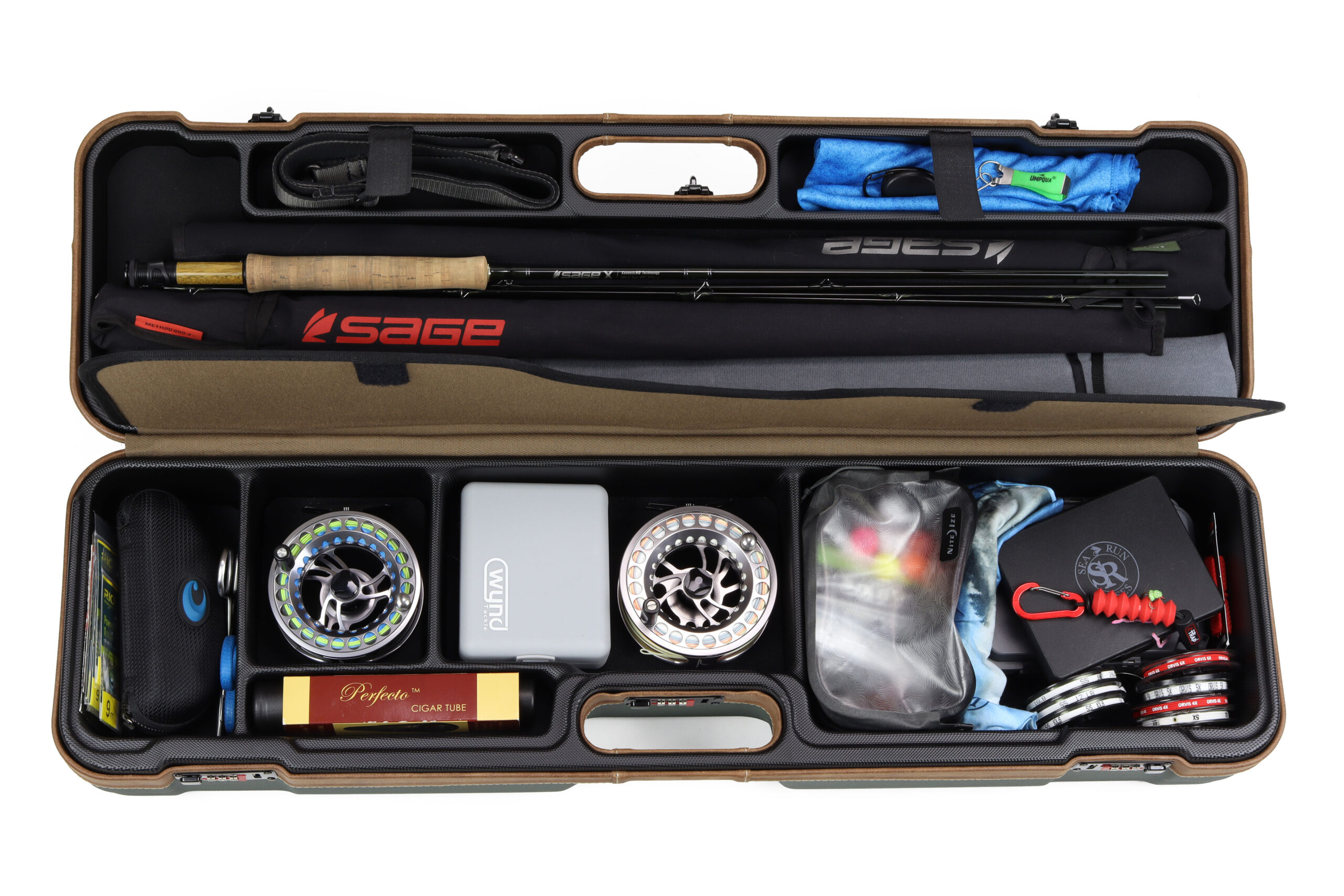 Premium Classic Fly Fishing Rod and Reel Travel Case - Sea Run Cases