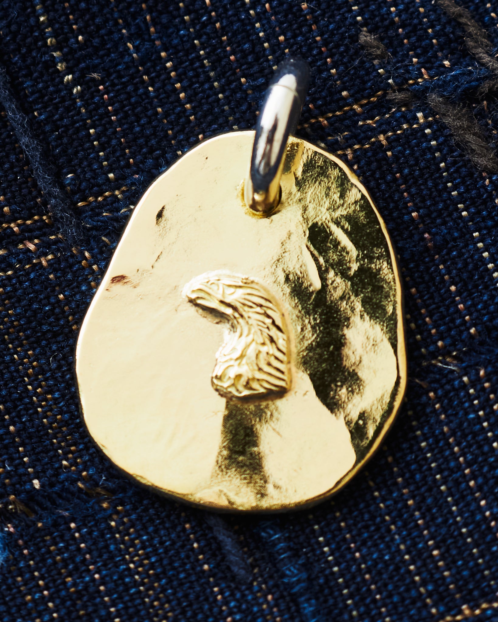Larry Smith 18K Gold Eagle Head Pendant EFNL-0038 – Second Sunrise