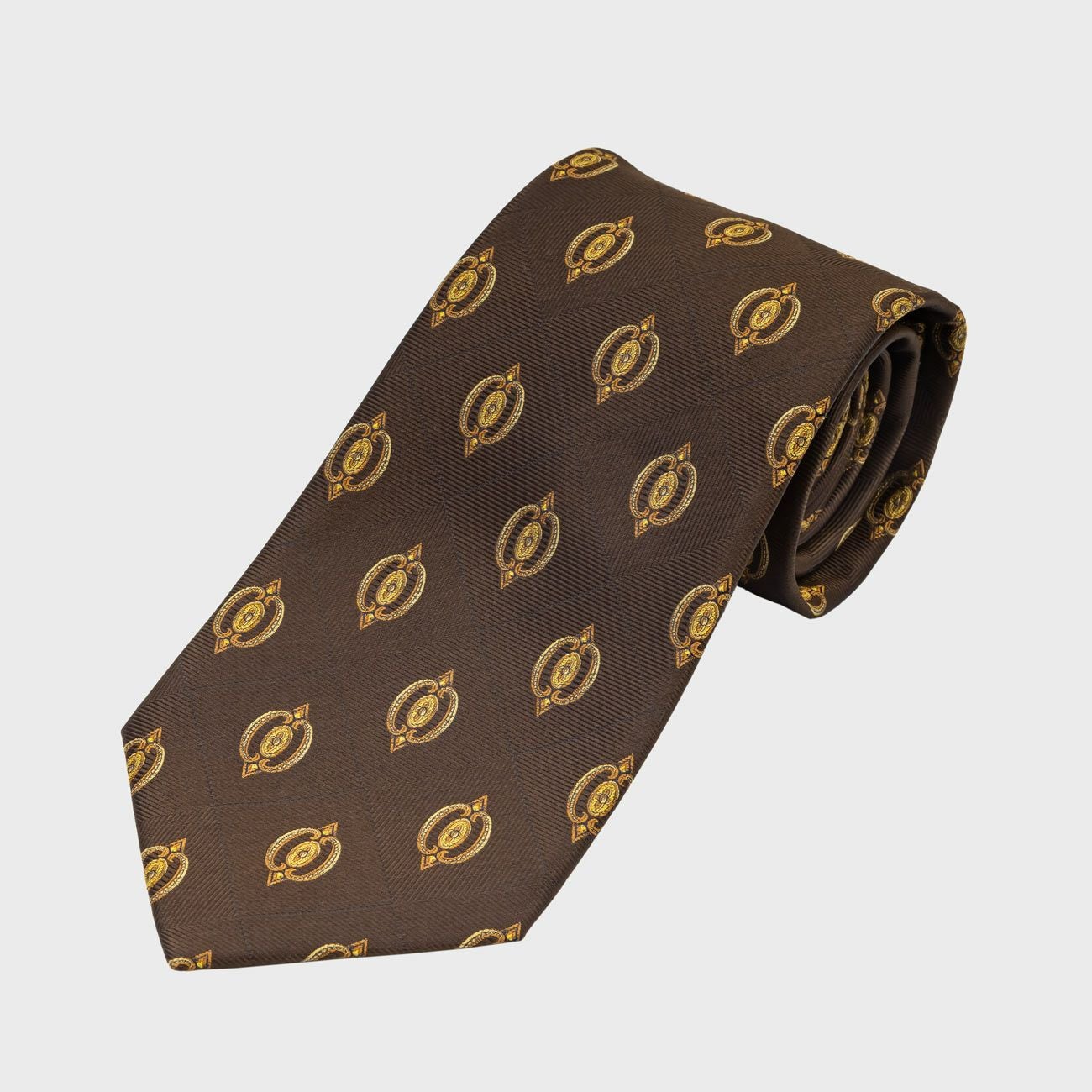 ROYTOUCHネクタイ 格子メダリオン・ネイビー/ゴールド | SEIWA ONLINE