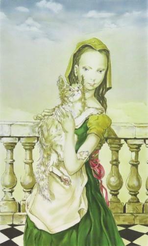 バルコニーの猫と少女 | ｜正光画廊