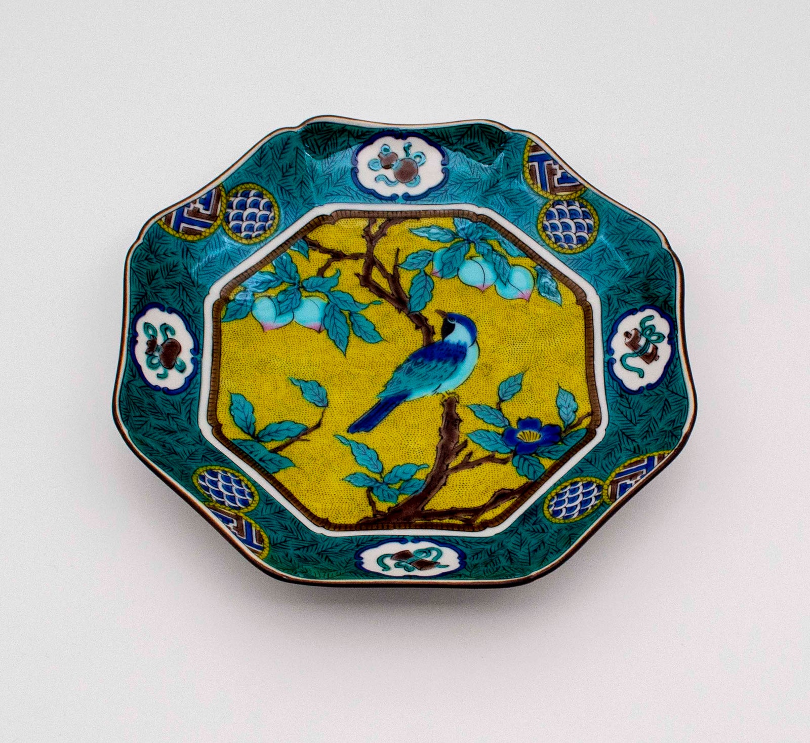 5号皿 吉田屋風桃に鳥 SK-031-P – SEIKOU ONLINE