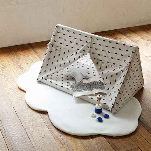 10mois（ディモワ）｜【5way】白い屋根の木製ベビーベッド キャノピー