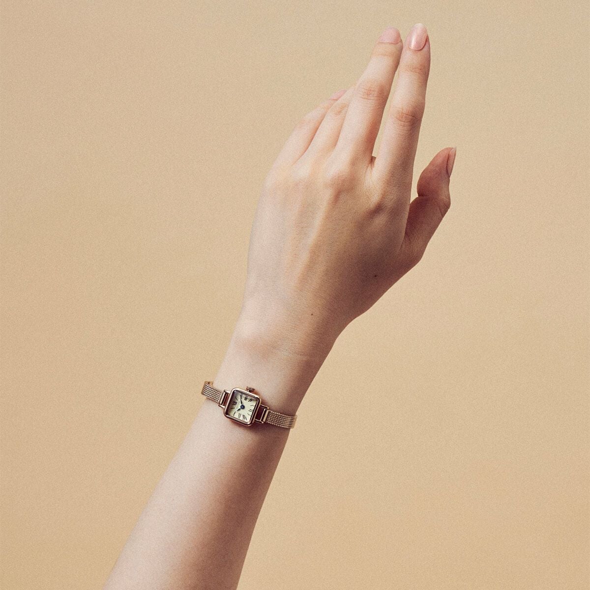 MATOW / マトウ Tsuki 淡月 たんげつ ミニスクエア ローズゴールド