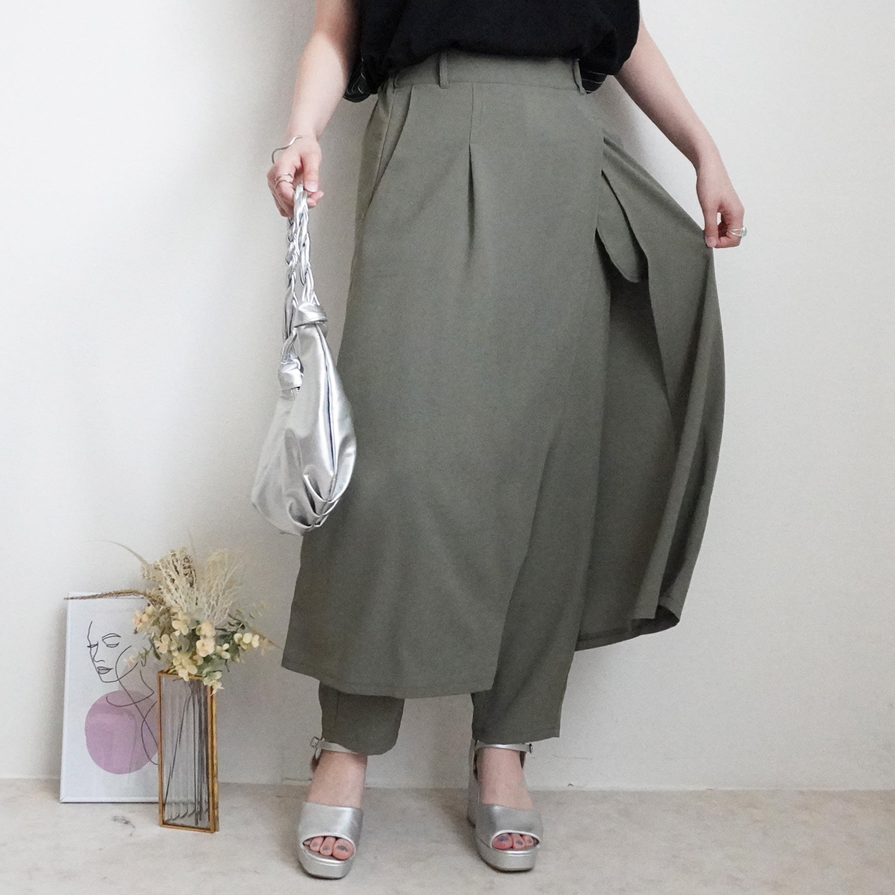 スカートレイヤードパンツ/ セレクトリベリー – SELECT LEVERY