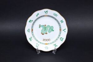 マイセン 干支プレート（2008年）『ピッコロを吹く陽気なネズミ』を