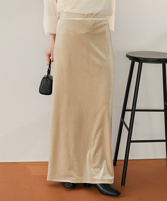 Iラインベロアスカート | titivate