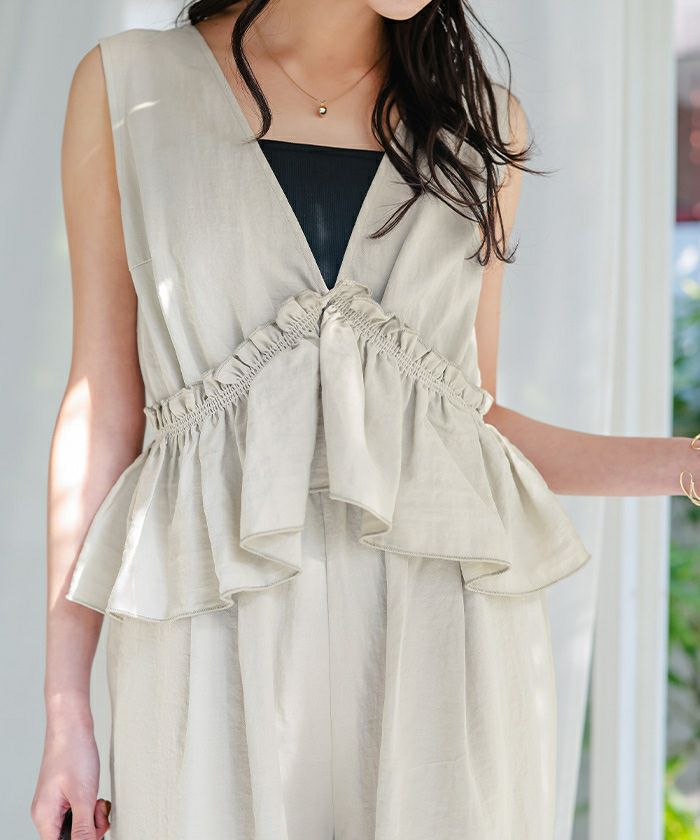 2wayフリルオールインワン | titivate