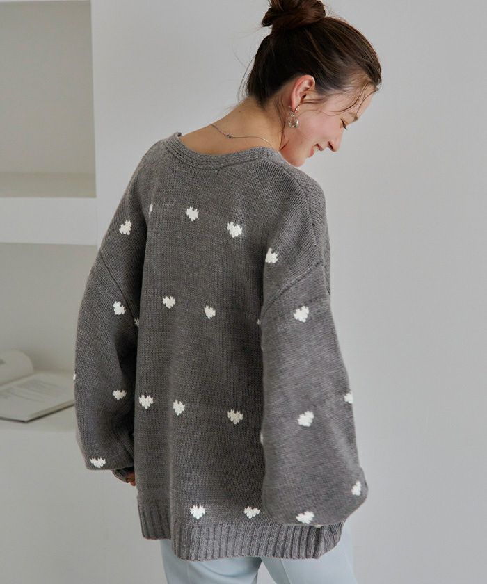 ハートニットカーディガン | titivate
