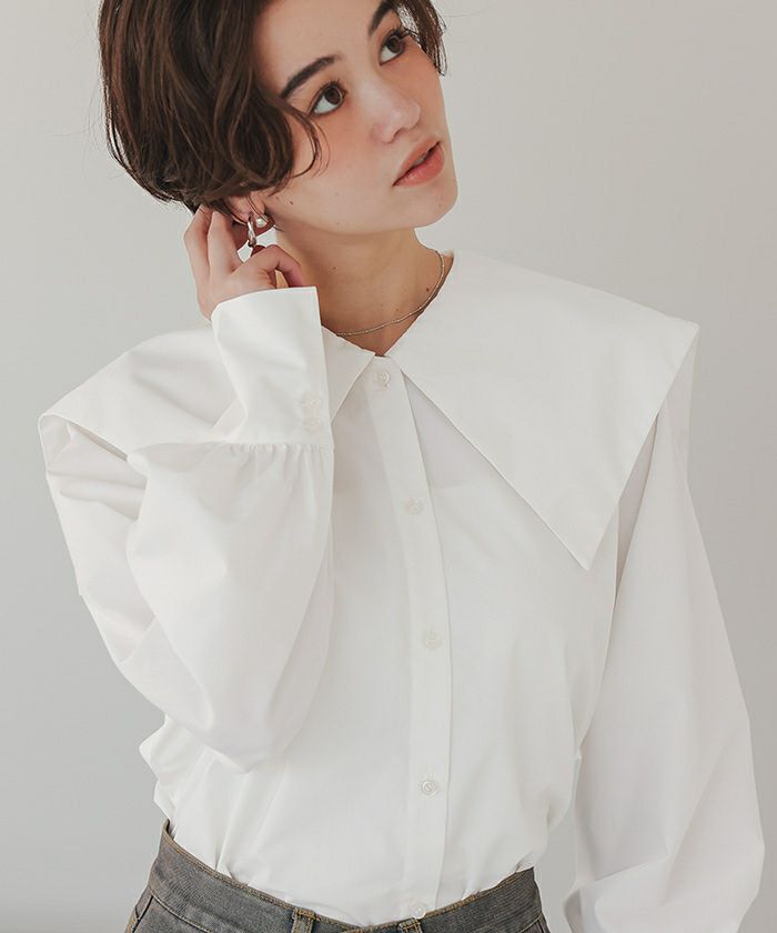 スクエアセーラーカラーブラウス | titivate