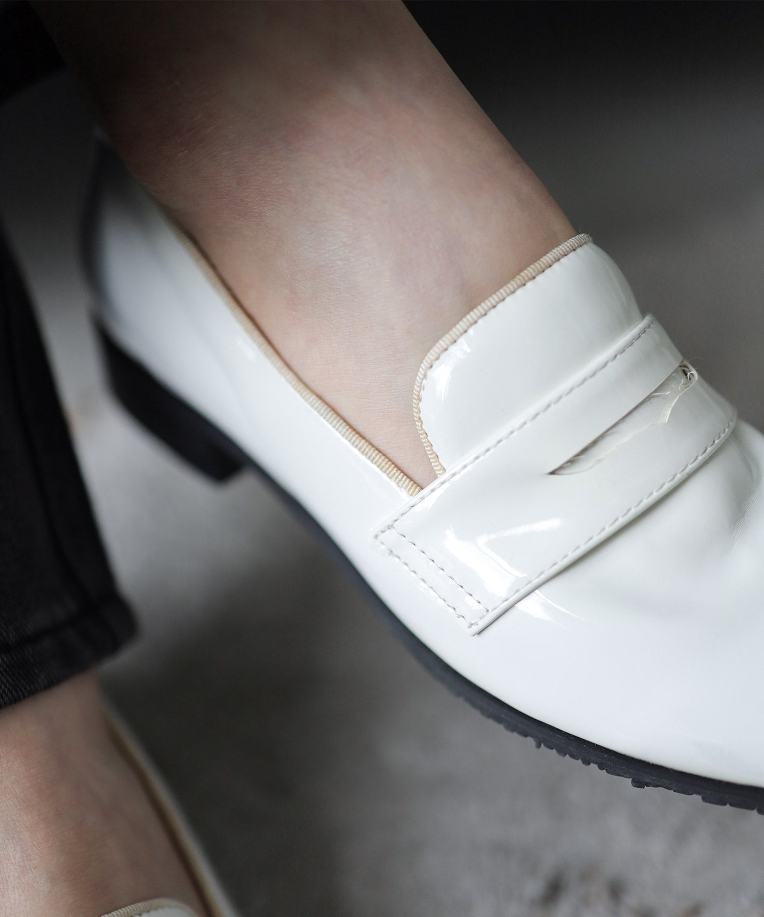 生活防水！晴雨兼用コインローファーパンプス/レインシューズ/レイン