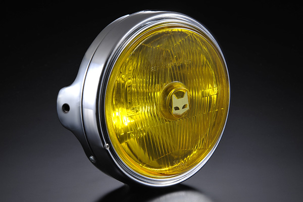 889ドライビングランプフルキット イエローレンズ メッキ汎用ケース