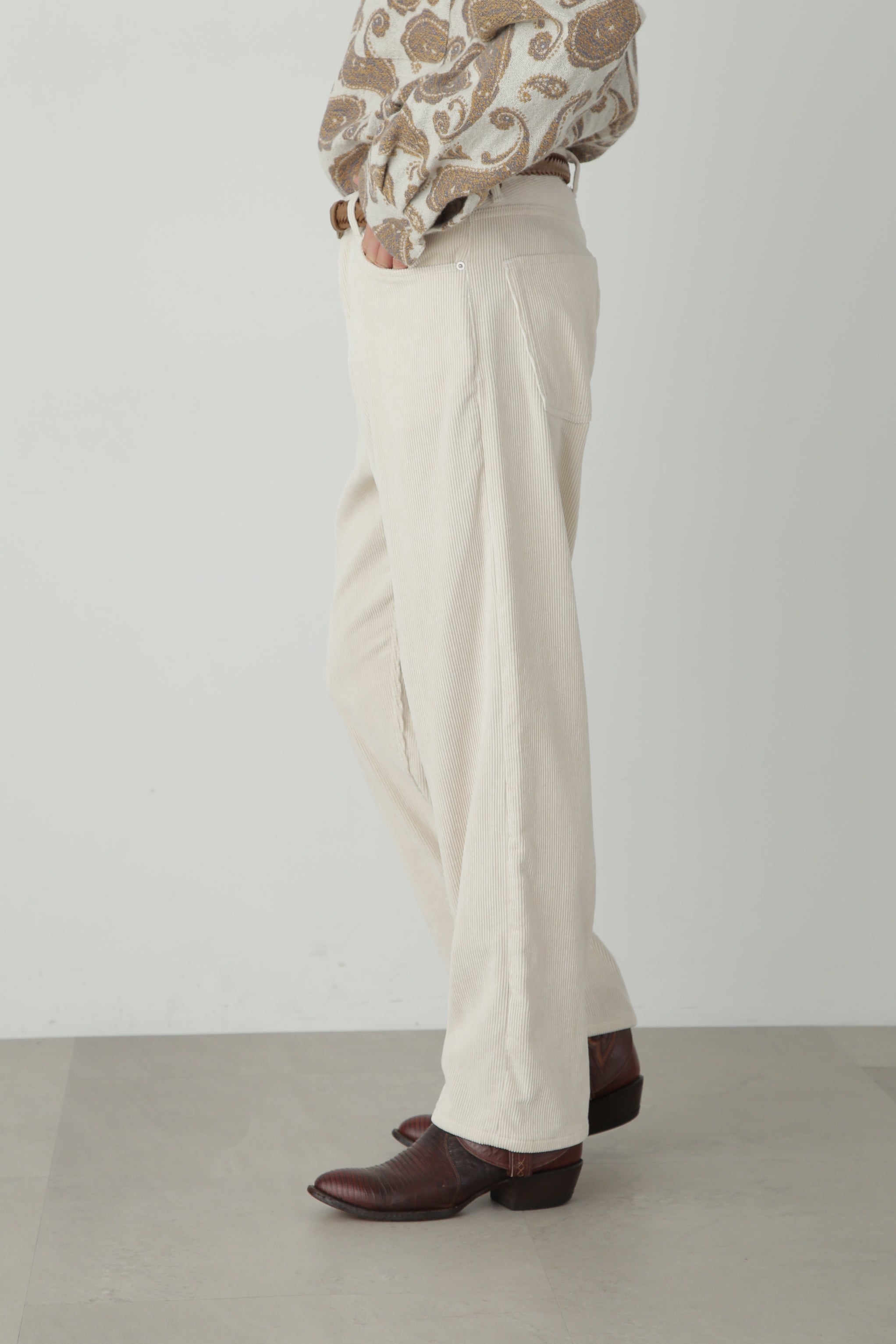 CORDUROY WIDE PANTS ‐Modal mix‐ | SEVEN BY SEVEN