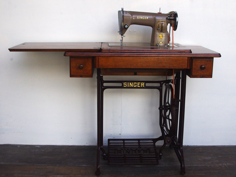 No.624 SINGER 191U シンガー製 家庭用足踏みミシン：アンティーク