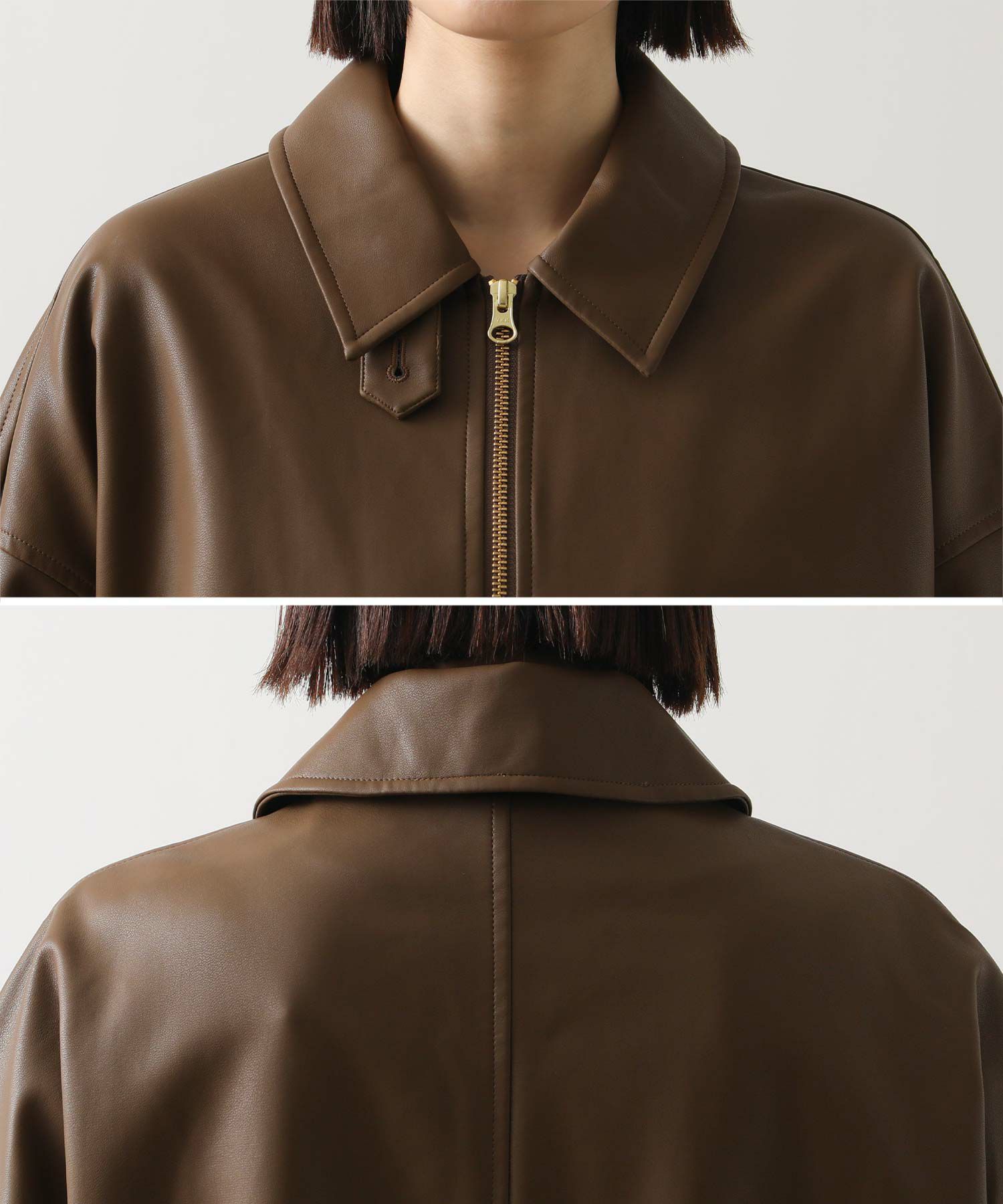 Gready Brilliantレザーステンブルゾン | SEKIMIKI Online