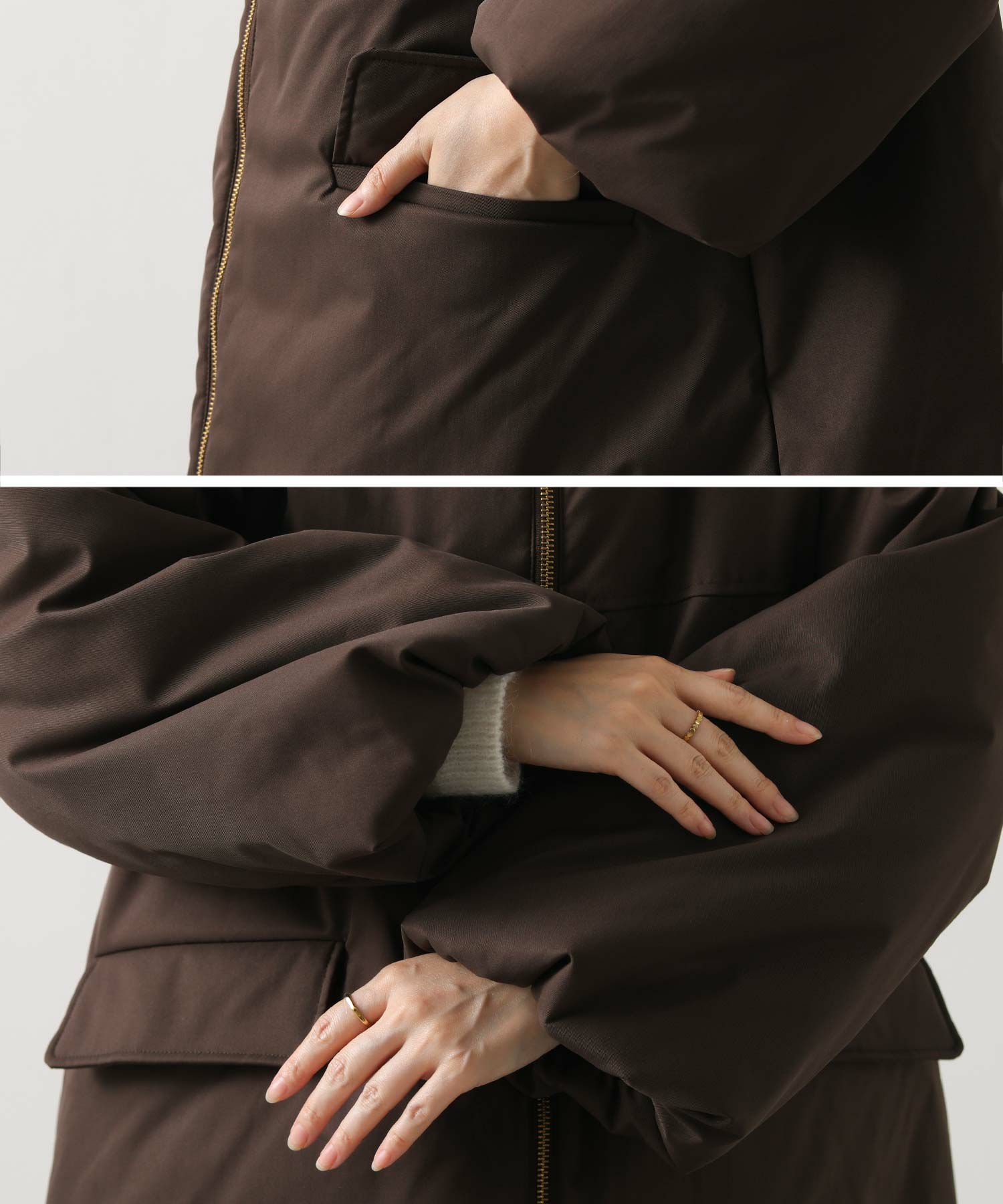 Gready Brilliant取り外しファー中綿フードコート | SEKIMIKI Online