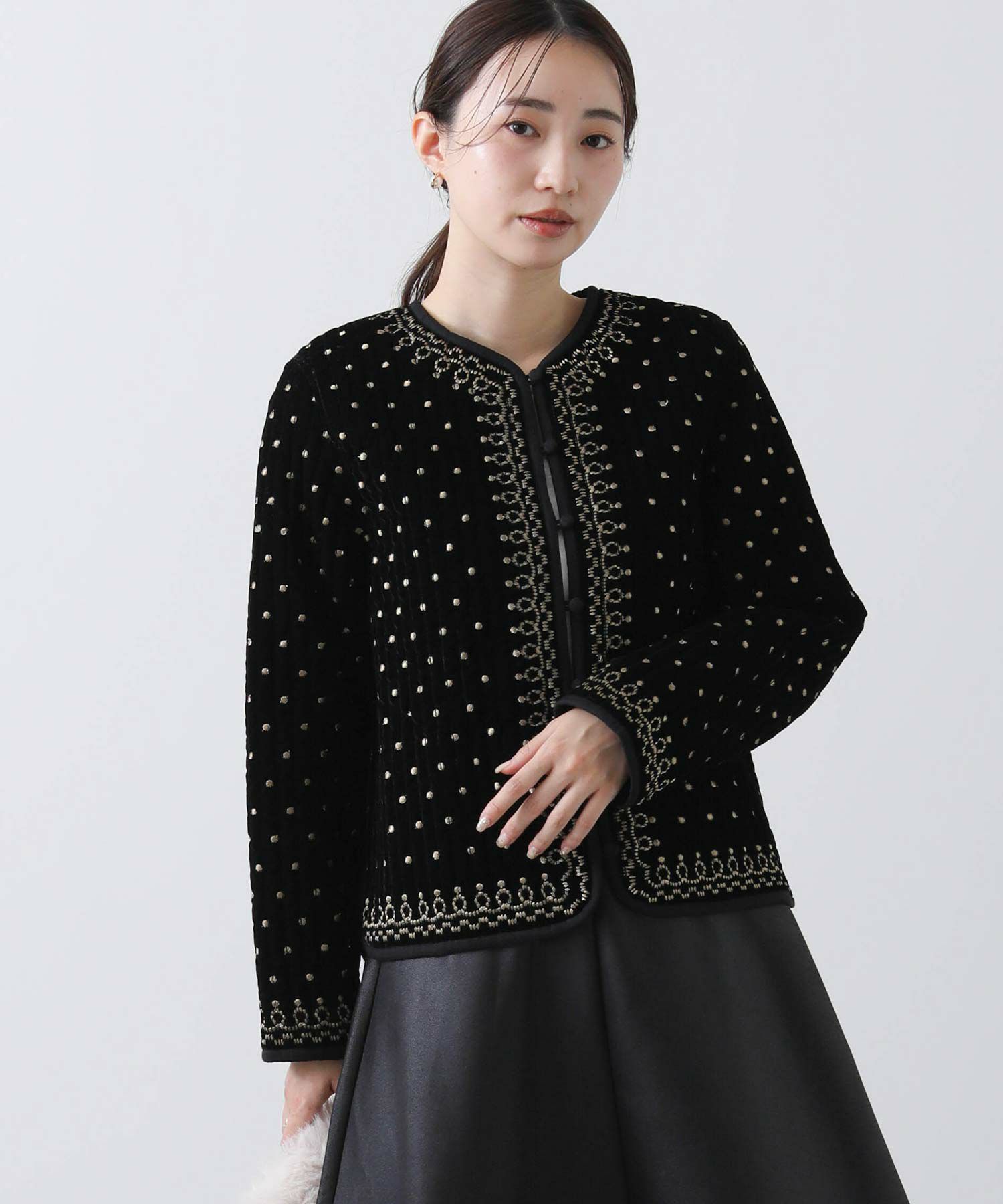 Libelice 24-25 ジャケットベロア(金刺繍)