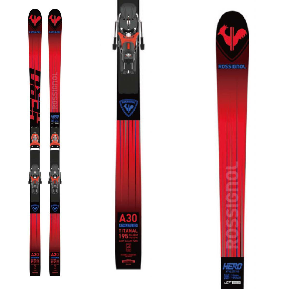 スキー板 ROSSIGNOL ロシニョール ＜2024＞ HERO ATHLETE GS 185 + R22