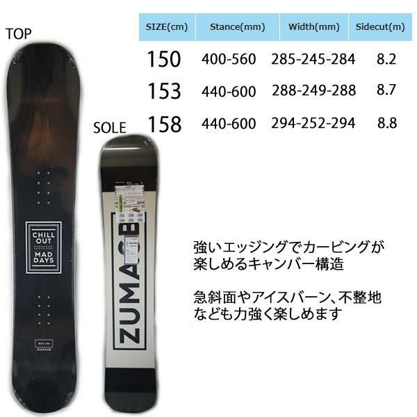 スノーボード セット スノーボード メンズ 2点セット ZUMA BOX