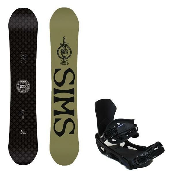 シムス スノーボード2点セット レディース FLUID （25-26 2026) +LINK