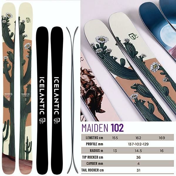 ICELANTIC アイスランティック スキー 2025 MAIDEN 102 スキー板 単品
