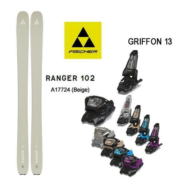 フィッシャー スキー板 (24-25 2025) RANGER 102 ベージュ + 25