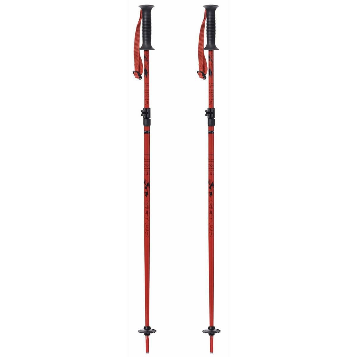 ライン スキーポール 子供用 2025 GET UP Maroon 75～105cm 伸縮式