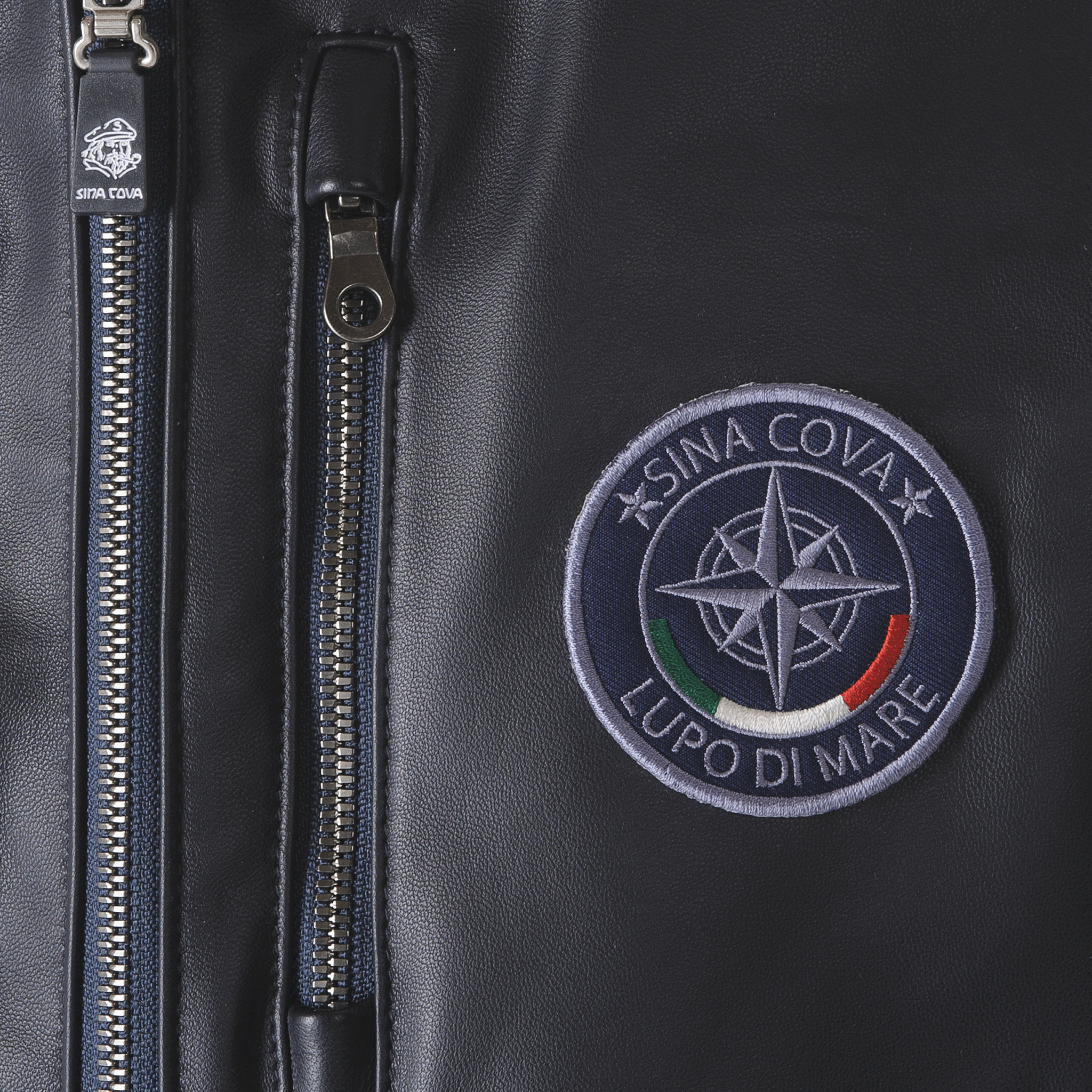 フード付きレザーブルゾン 23223920