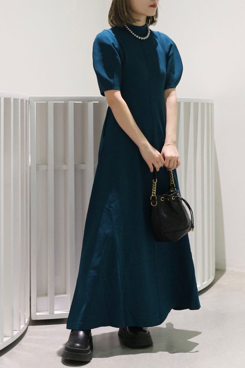 UN3D. - COCOON SLEEVE FLARE KT OP / コクーンスリーブフレアニット