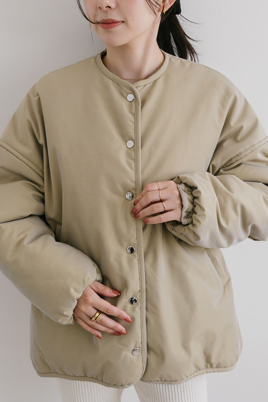 CAVEZA ROSSO - ウインドカフス テントブルゾン (ベージュ) | Sir