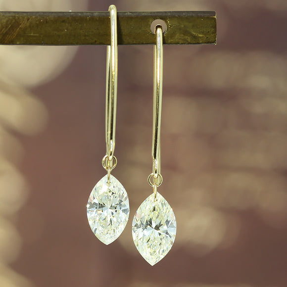 K18 マーキスダイヤモンド フックピアス – SISTINA JEWELRY