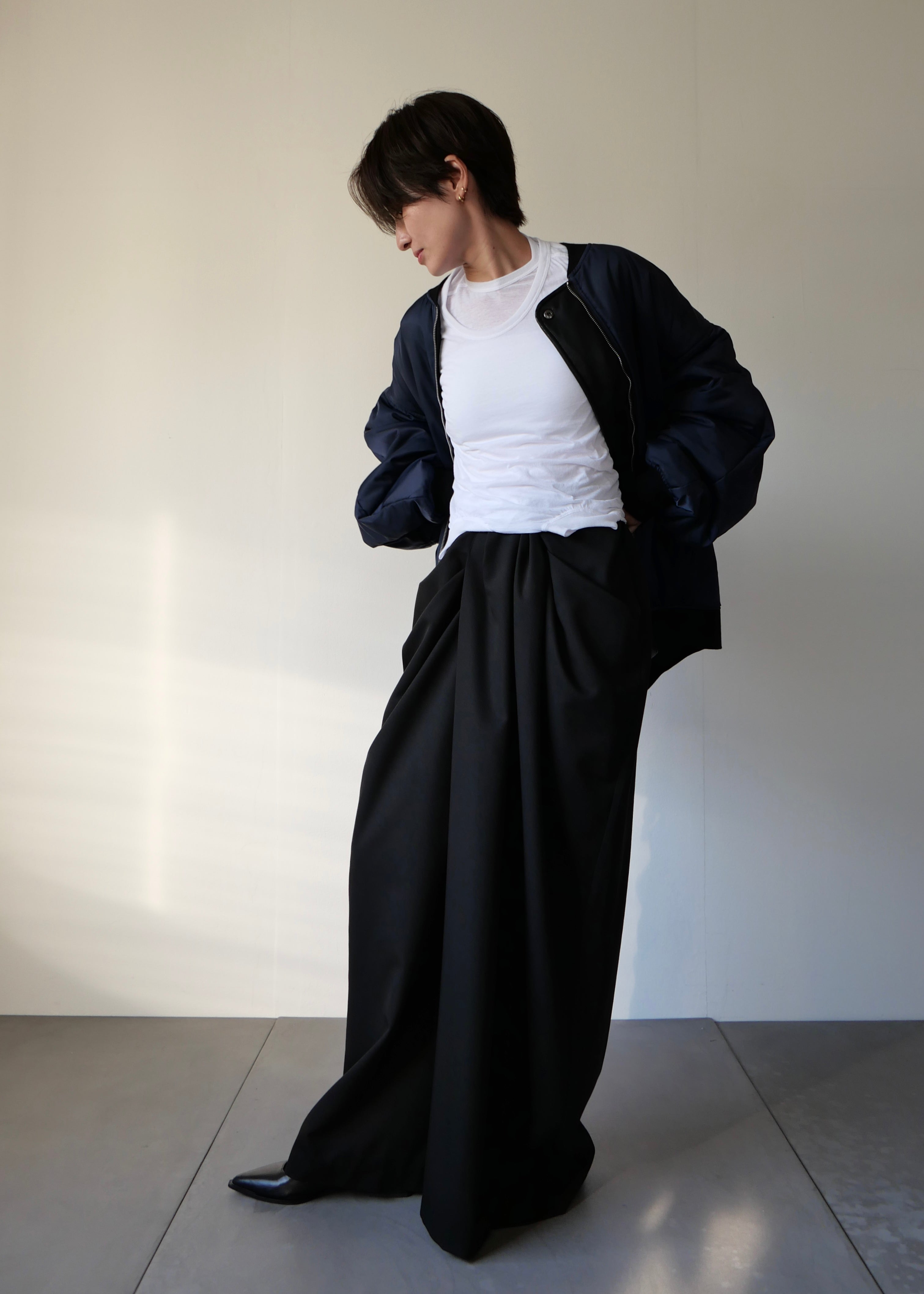 リバーシブルオーバーブルゾン-BLACK- – SH_KI