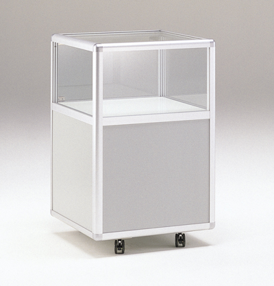 ゼガロ角ケース(腰高)｜ガラスショーケースならチヨダディステム