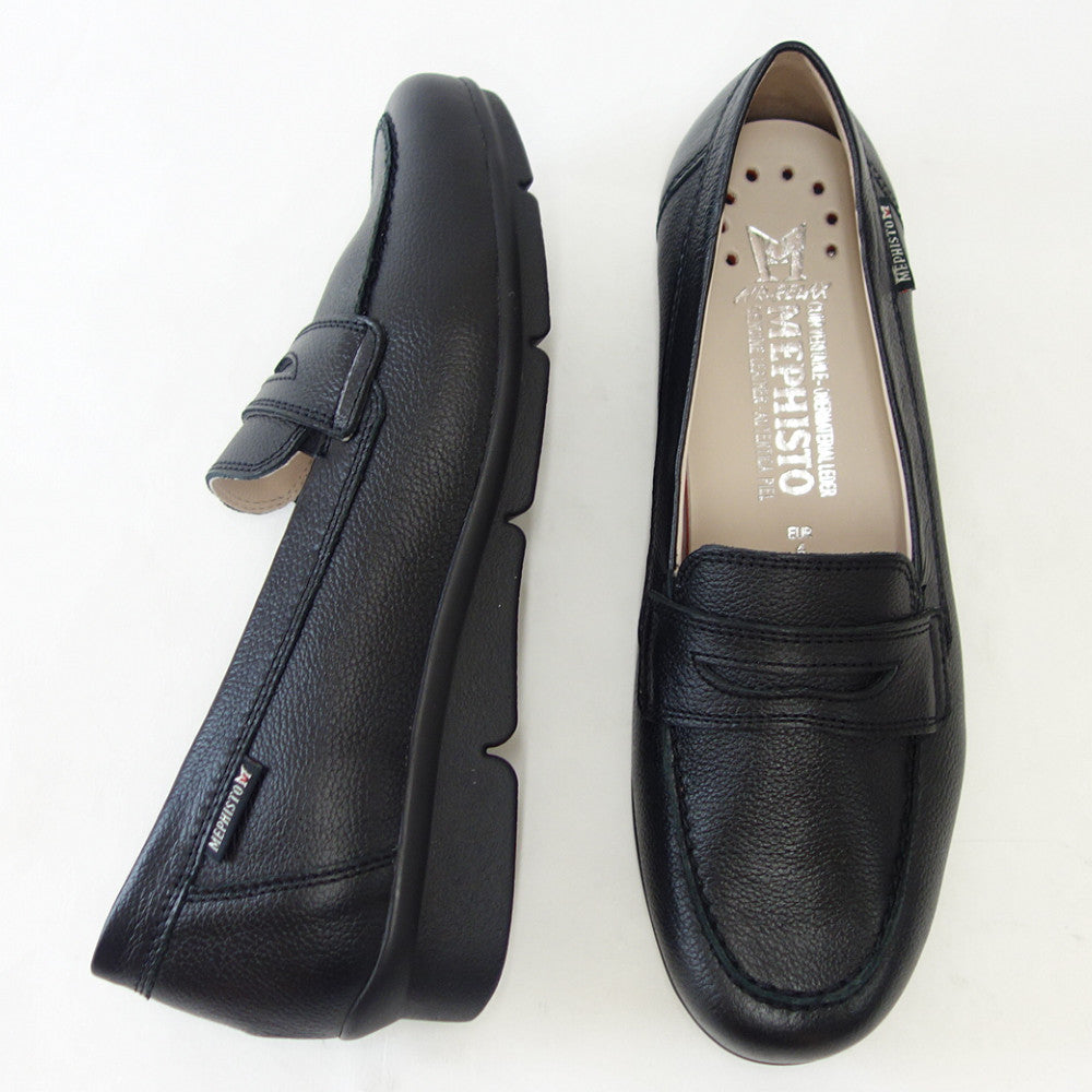 メフィスト MEPHISTO DIVA（ディーバ）ブラック 天然皮革 スリッポン