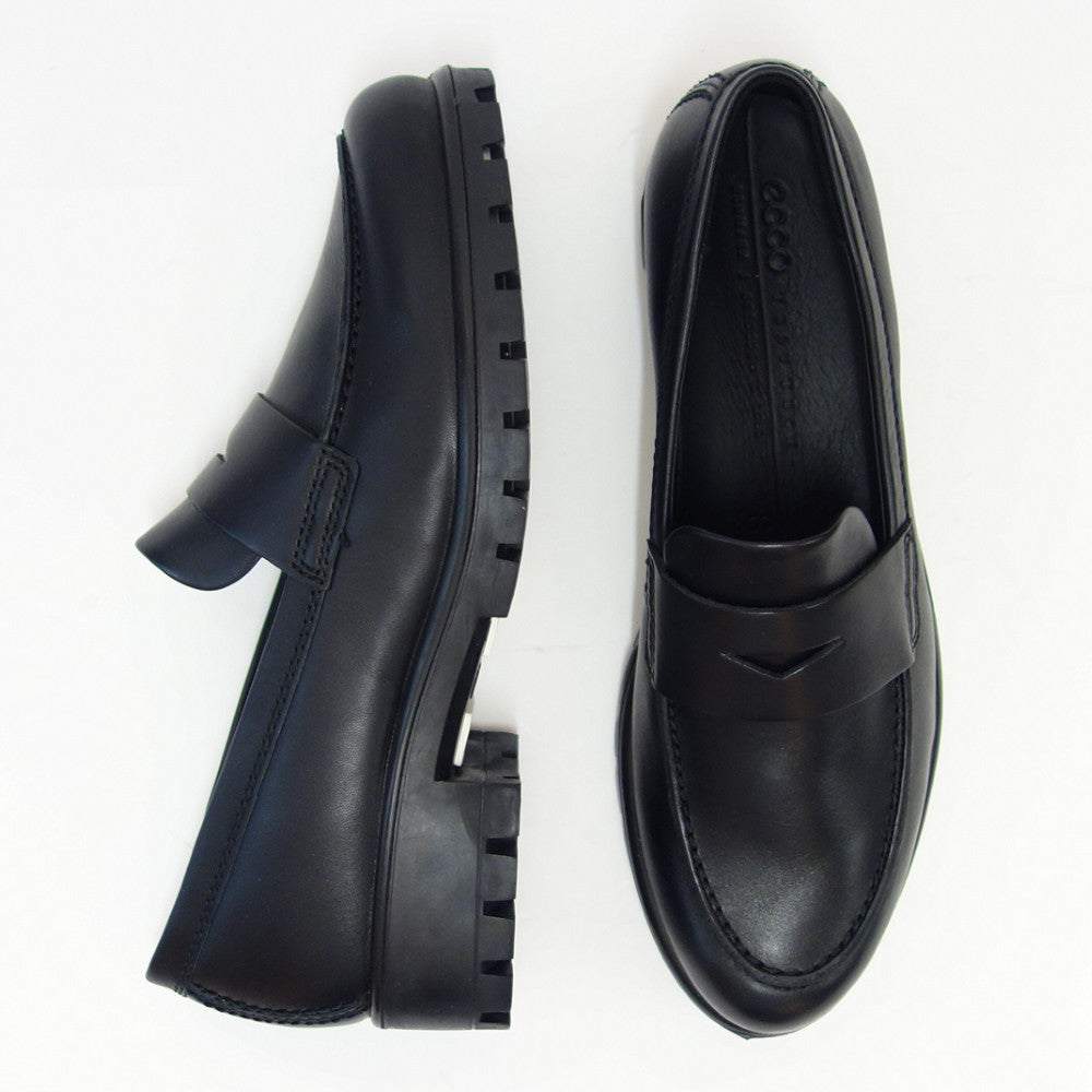 エコー ECCO MODTRAY WOMEN'S MOC-TOE PENNY LOAFER ブラック