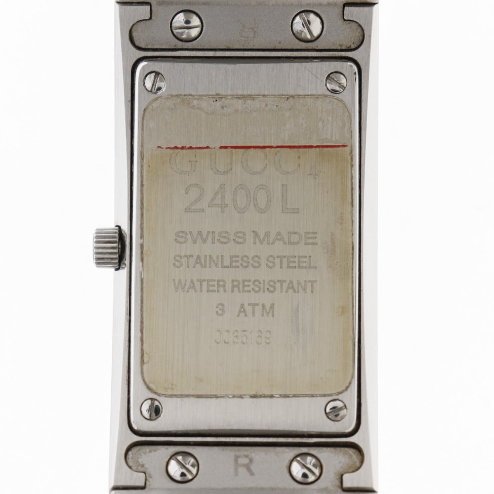 GUCCI] Gucci 2400L Stainless Steel Quartz Analog Ladies Black Dial