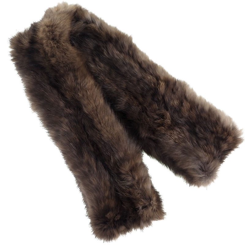 MOONBAT】ムーンバット スヌード 毛皮コート マフラー ミンク 茶 Snood