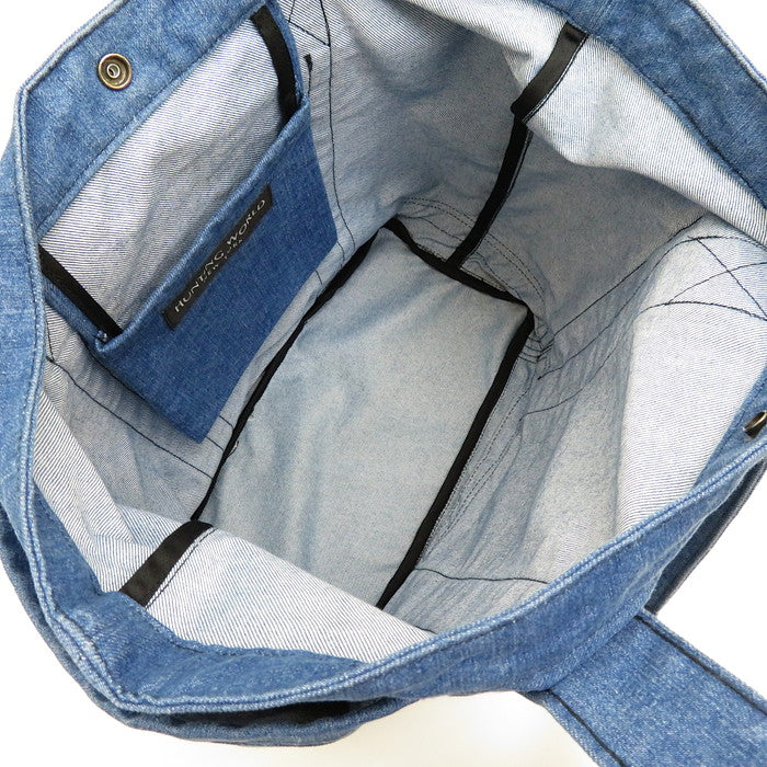 HUNTING WORLD/ハンティングワールド】 トートバッグ デニム ブルー